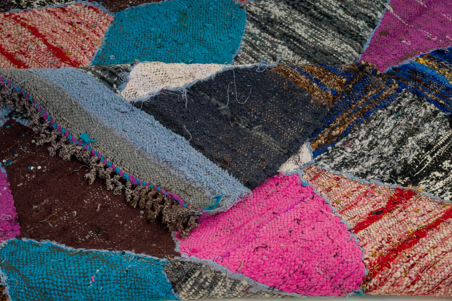 Berberyjskie Dywany Boucherouite Z Maroka 125 x 225 cm