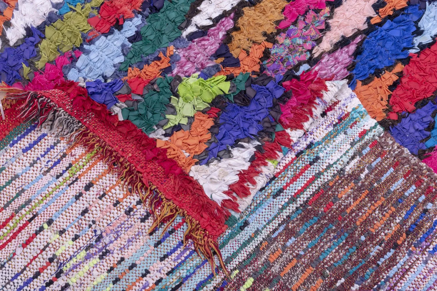 Berberyjskie Dywany Boucherouite Z Maroka 230 x 115 cm