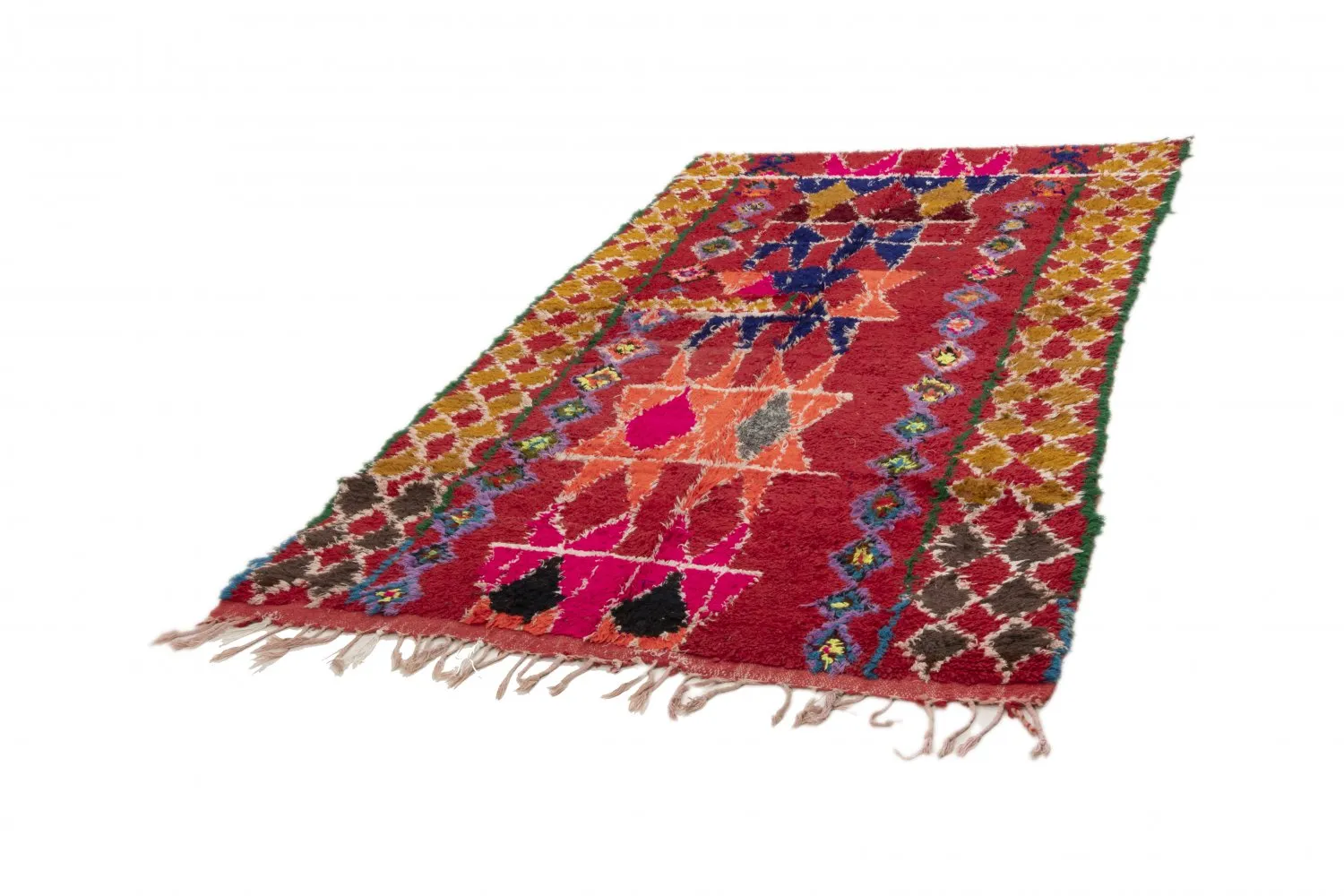 Berberyjskie Dywany Boucherouite Z Maroka 255 x 150 cm