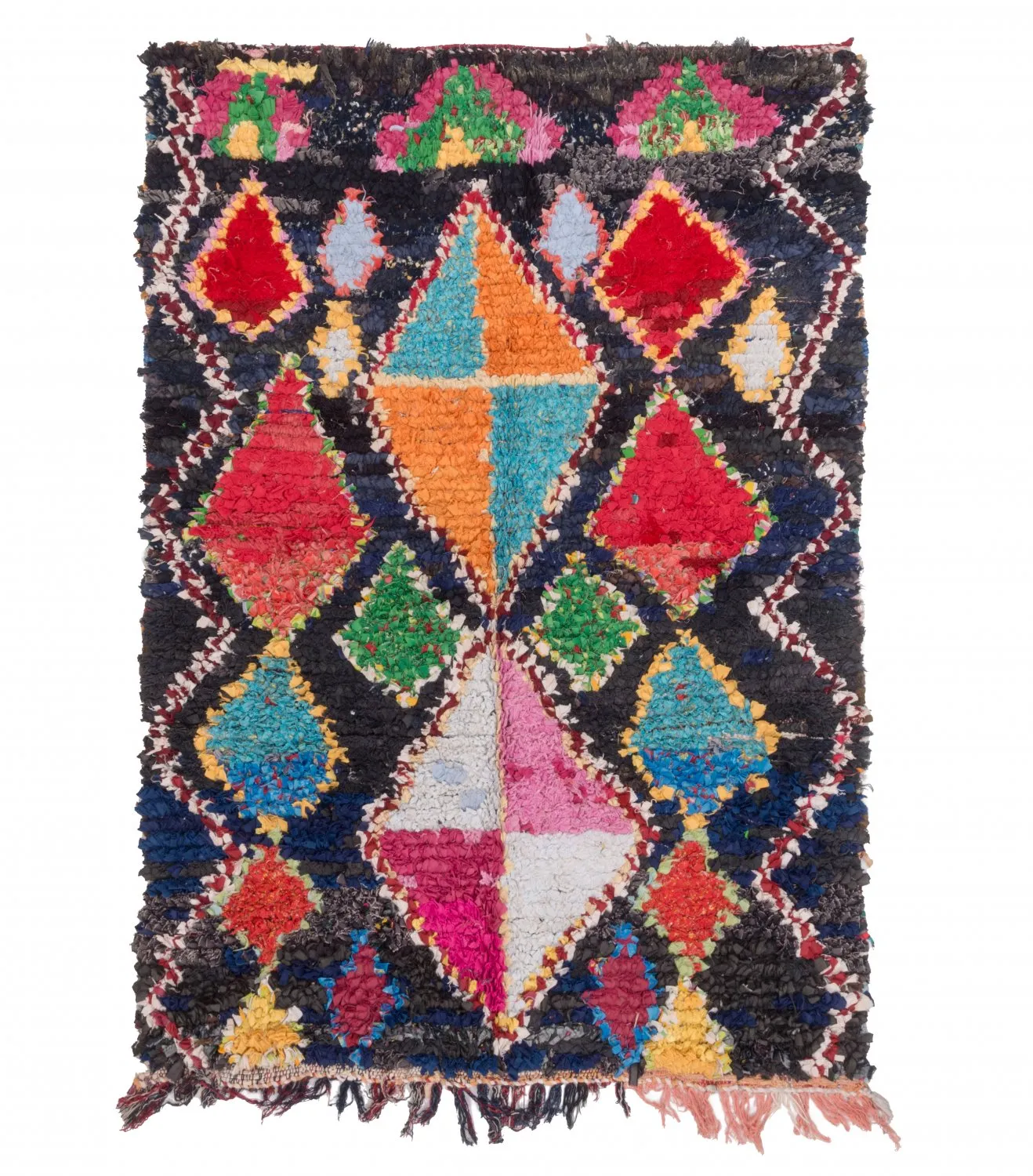 Berberyjskie Dywany Boucherouite Z Maroka 190 x 135 cm