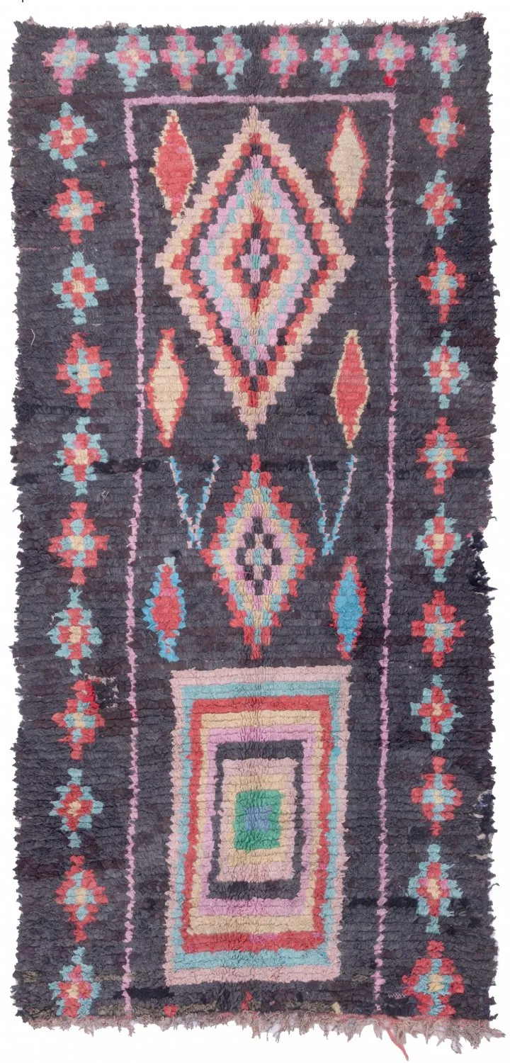 Berberyjskie Dywany Boucherouite Z Maroka 240 x 120 cm