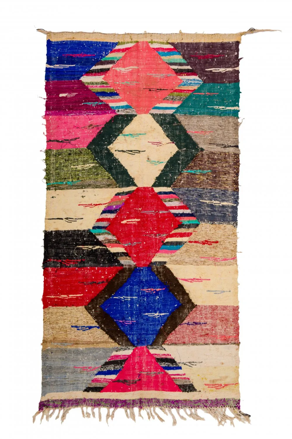 Berberyjskie Dywany Boucherouite Z Maroka 125 x 240 cm