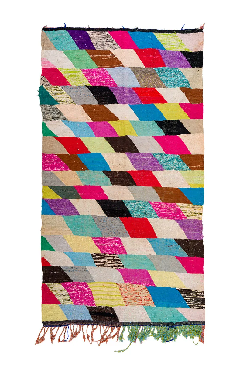 Berberyjskie Dywany Boucherouite Z Maroka 155 x 280 cm