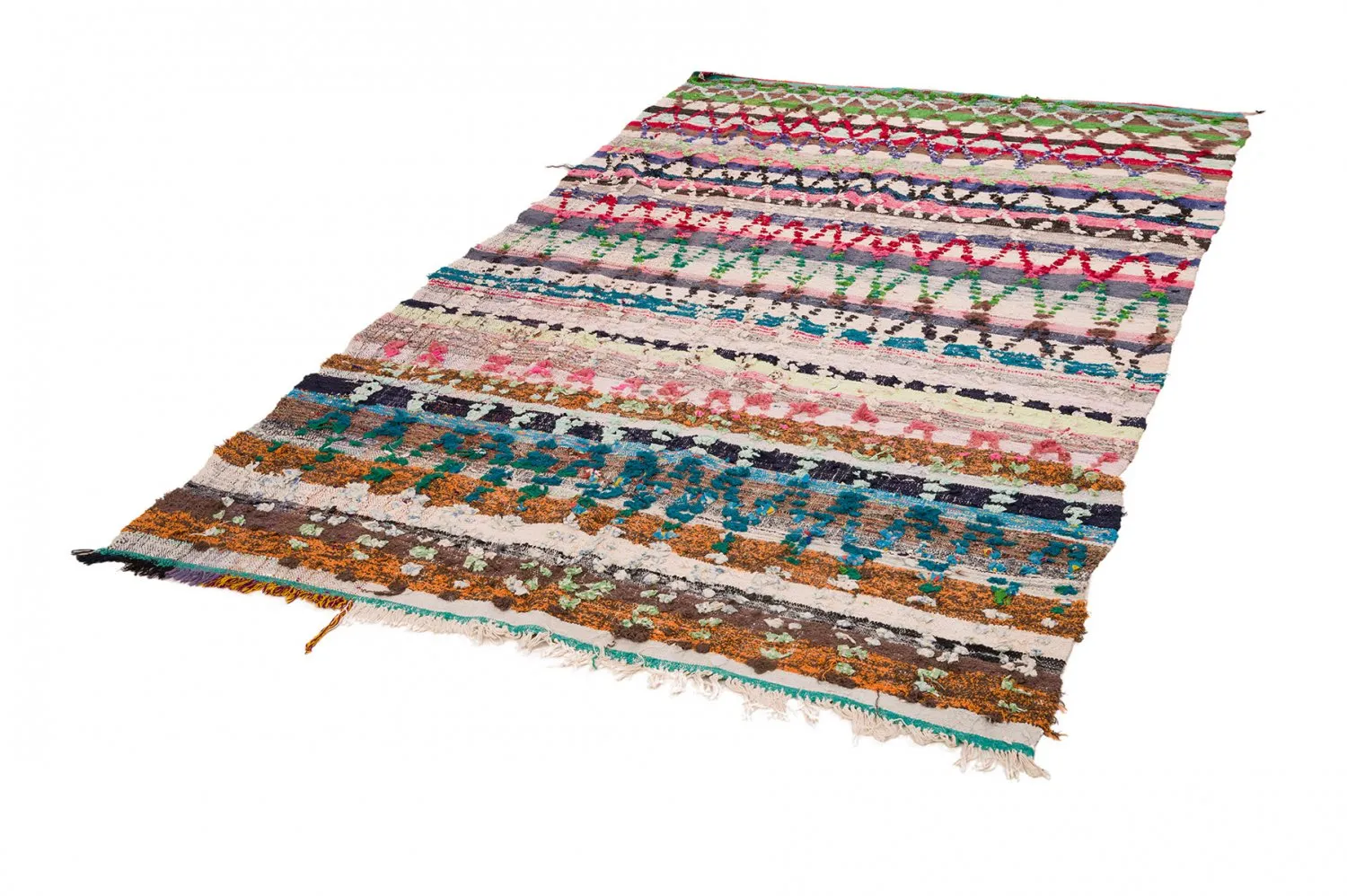 Berberyjskie Dywany Boucherouite Z Maroka 150 x 280 cm