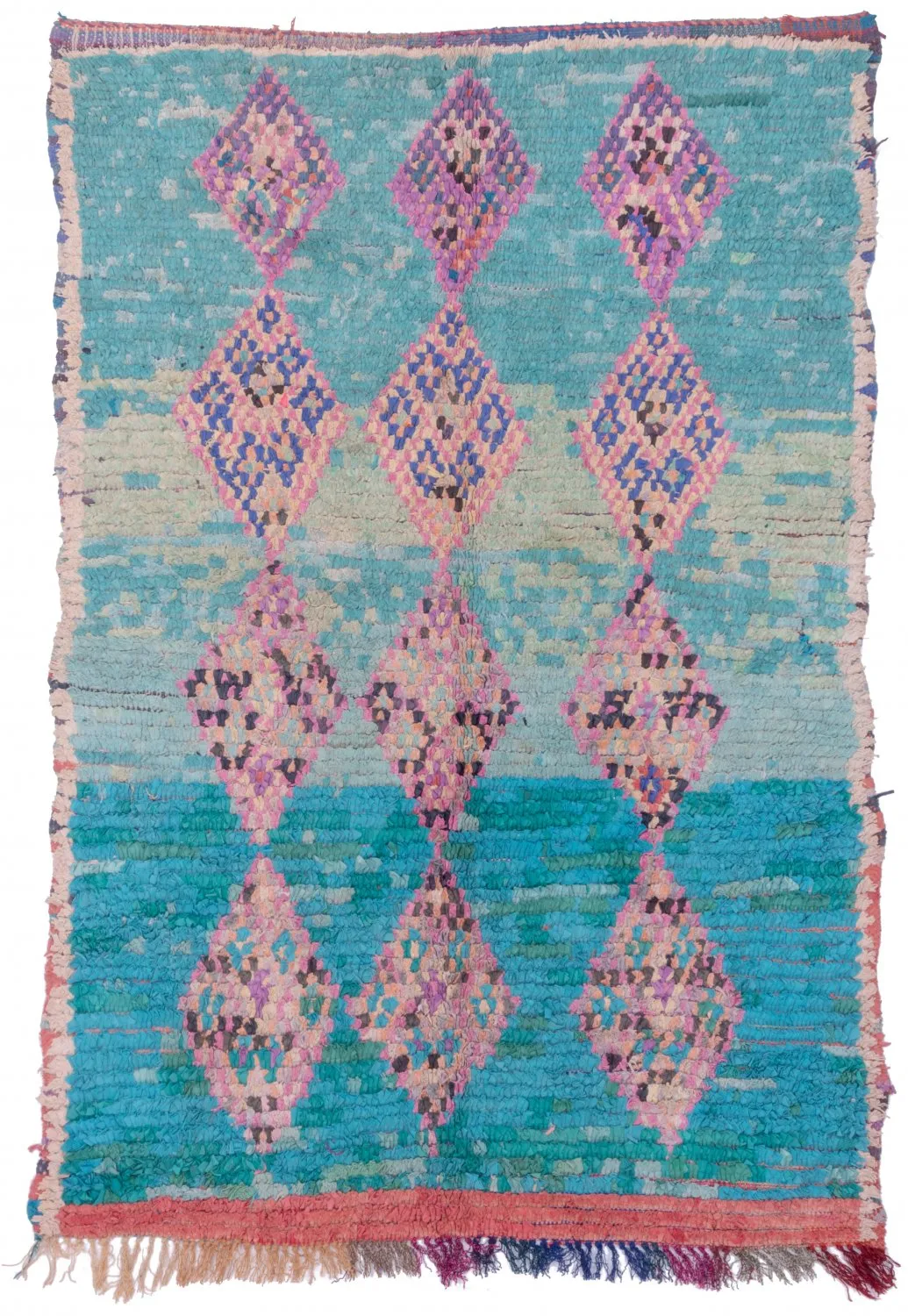 Berberyjskie Dywany Boucherouite Z Maroka 190 x 125 cm