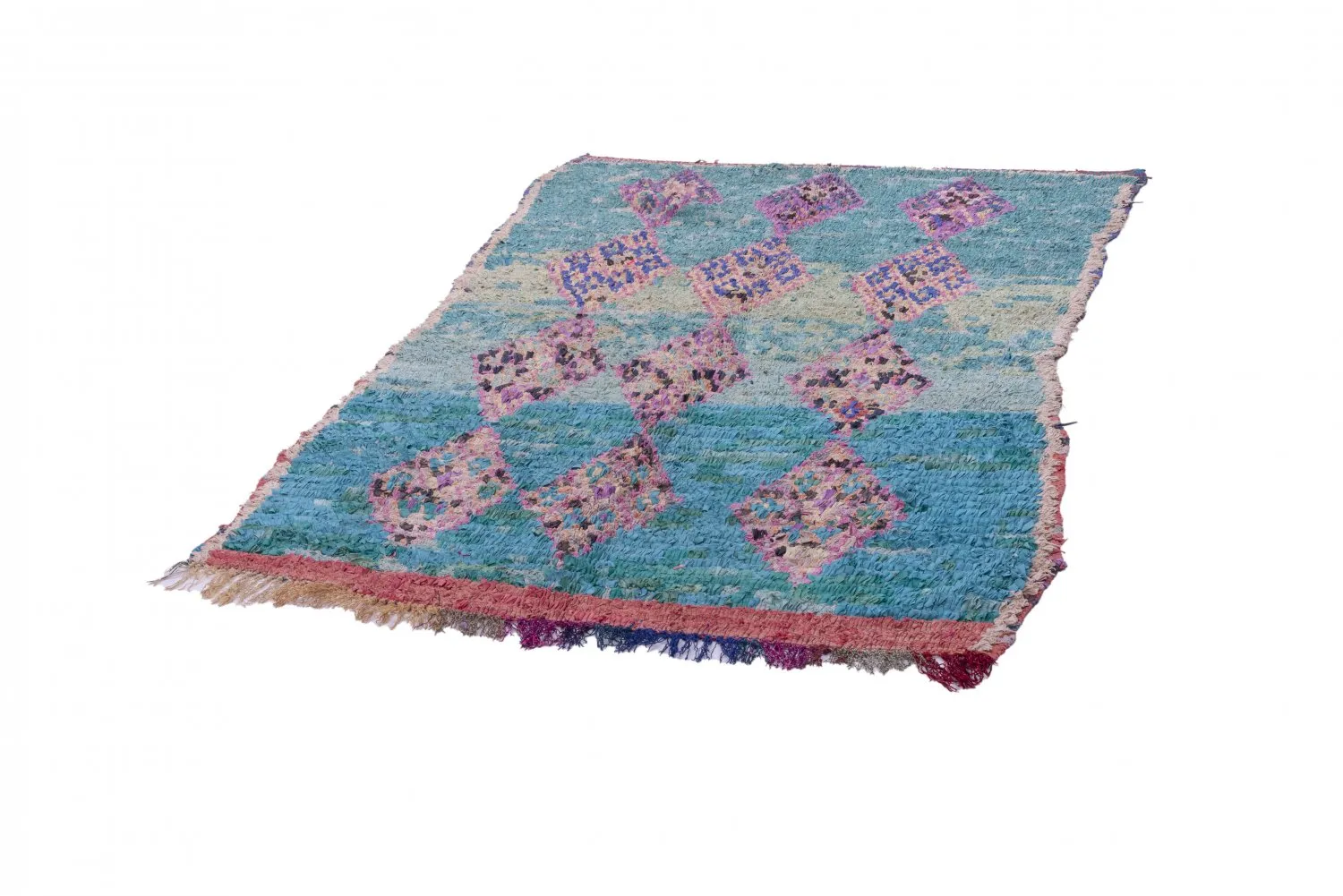 Berberyjskie Dywany Boucherouite Z Maroka 190 x 125 cm