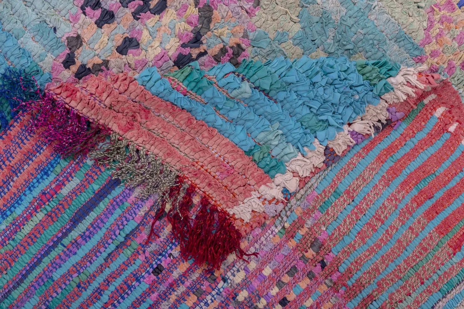 Berberyjskie Dywany Boucherouite Z Maroka 190 x 125 cm