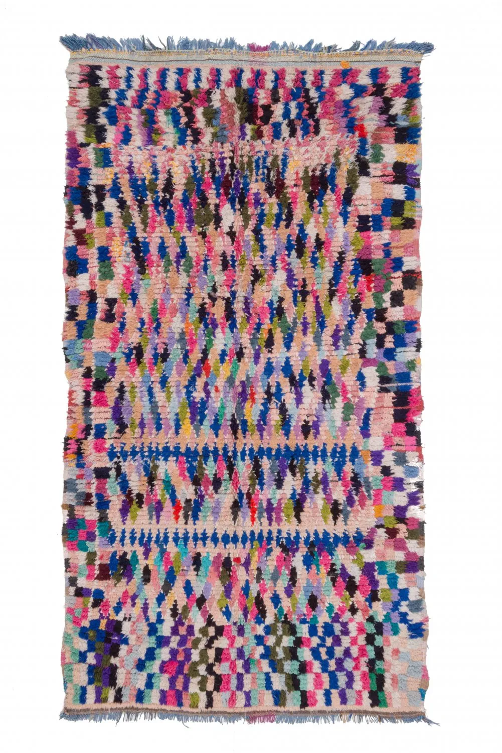 Berberyjskie Dywany Boucherouite Z Maroka 265 x 145 cm