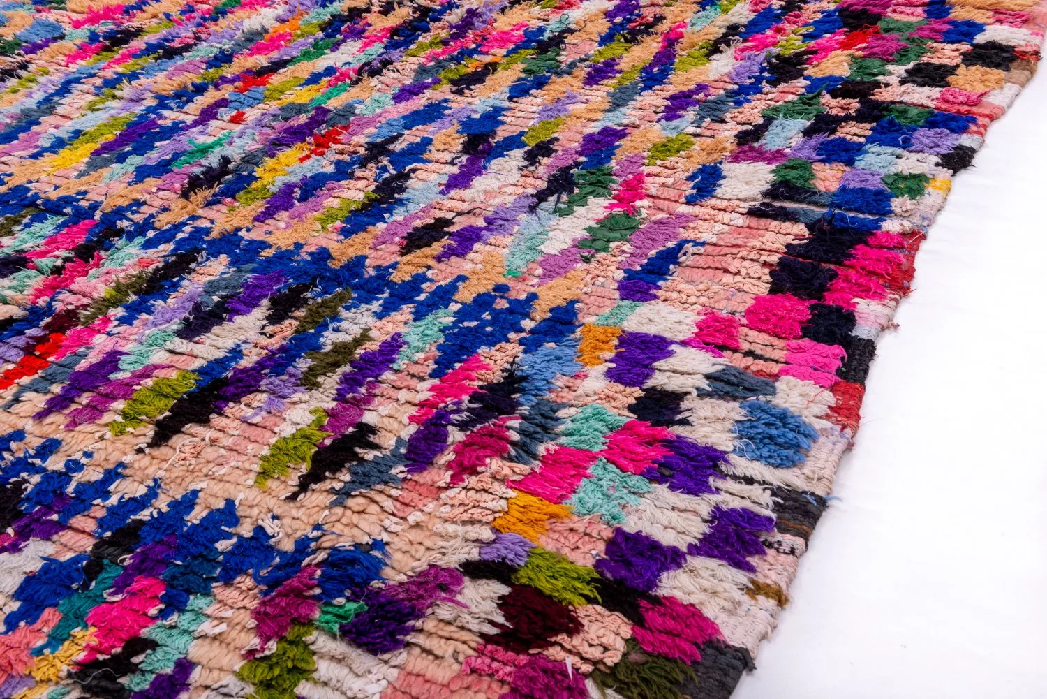 Berberyjskie Dywany Boucherouite Z Maroka 265 x 145 cm