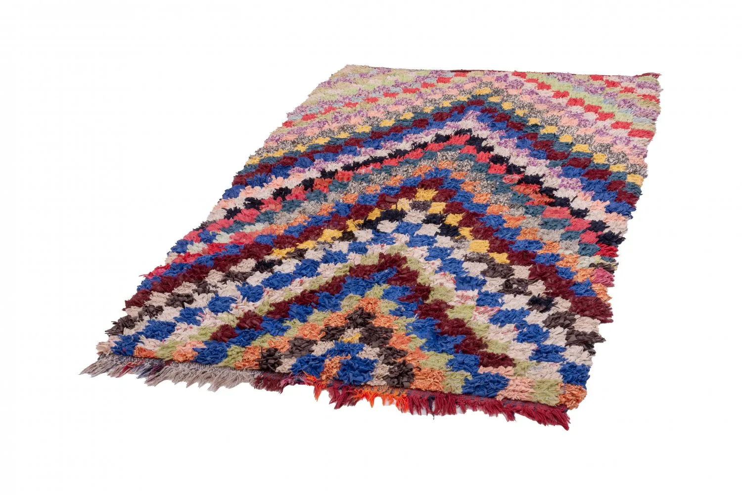 Berberyjskie Dywany Boucherouite Z Maroka 180 x 110 cm
