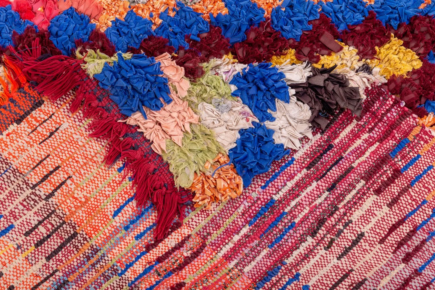 Berberyjskie Dywany Boucherouite Z Maroka 180 x 110 cm