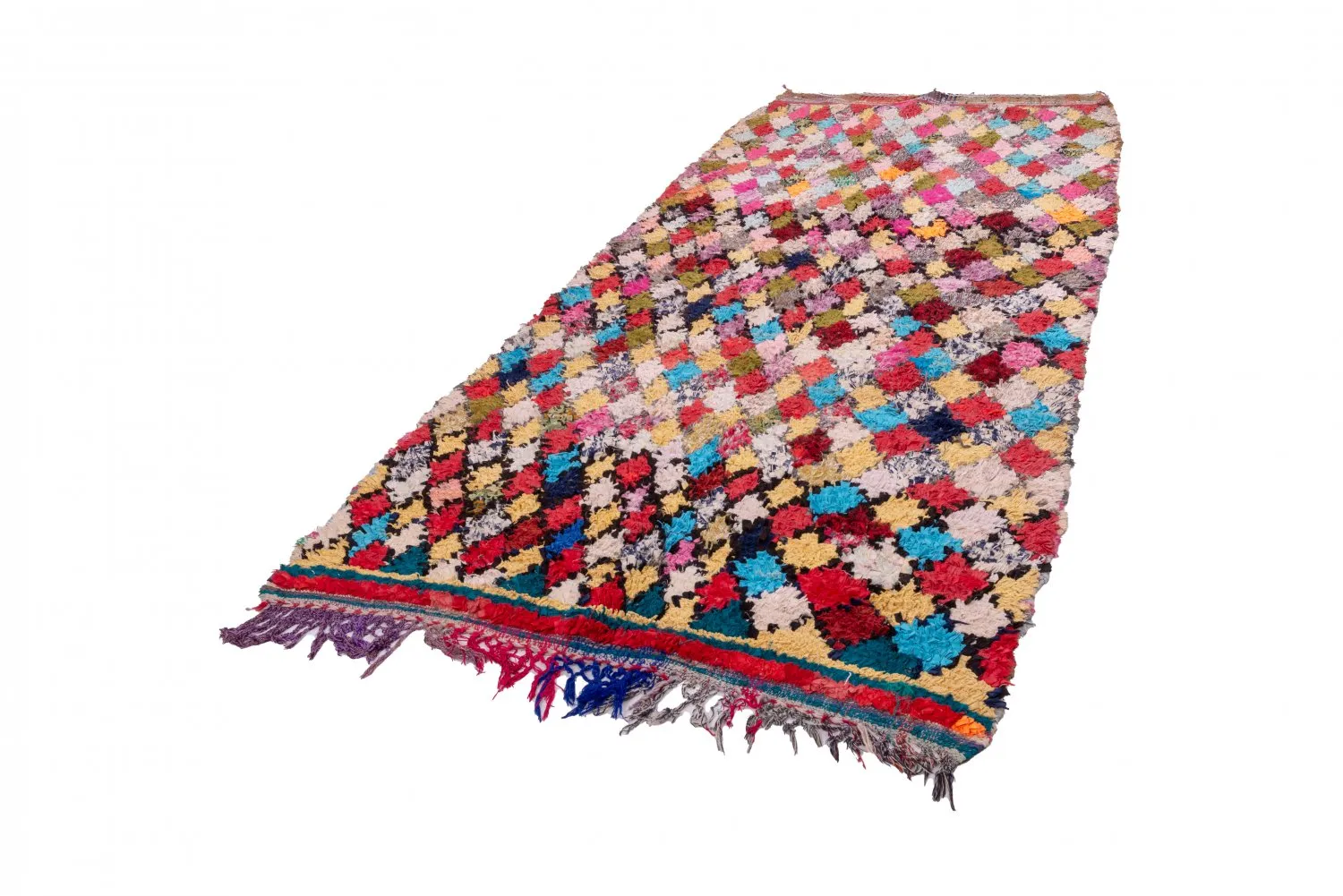 Berberyjskie Dywany Boucherouite Z Maroka 300 x 135 cm