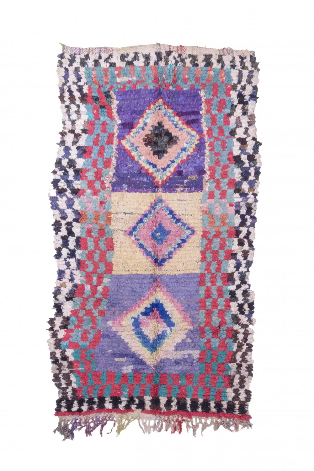 Berberyjskie Dywany Boucherouite Z Maroka 225 x 125 cm