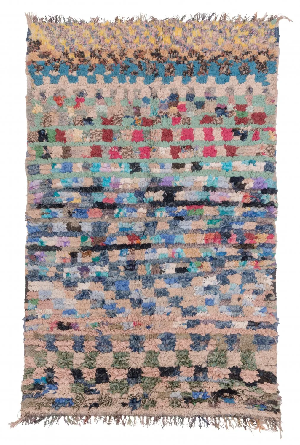 Berberyjskie Dywany Boucherouite Z Maroka 205 x 130 cm
