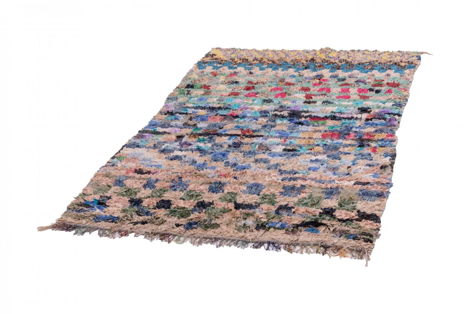 Berberyjskie Dywany Boucherouite Z Maroka 205 x 130 cm
