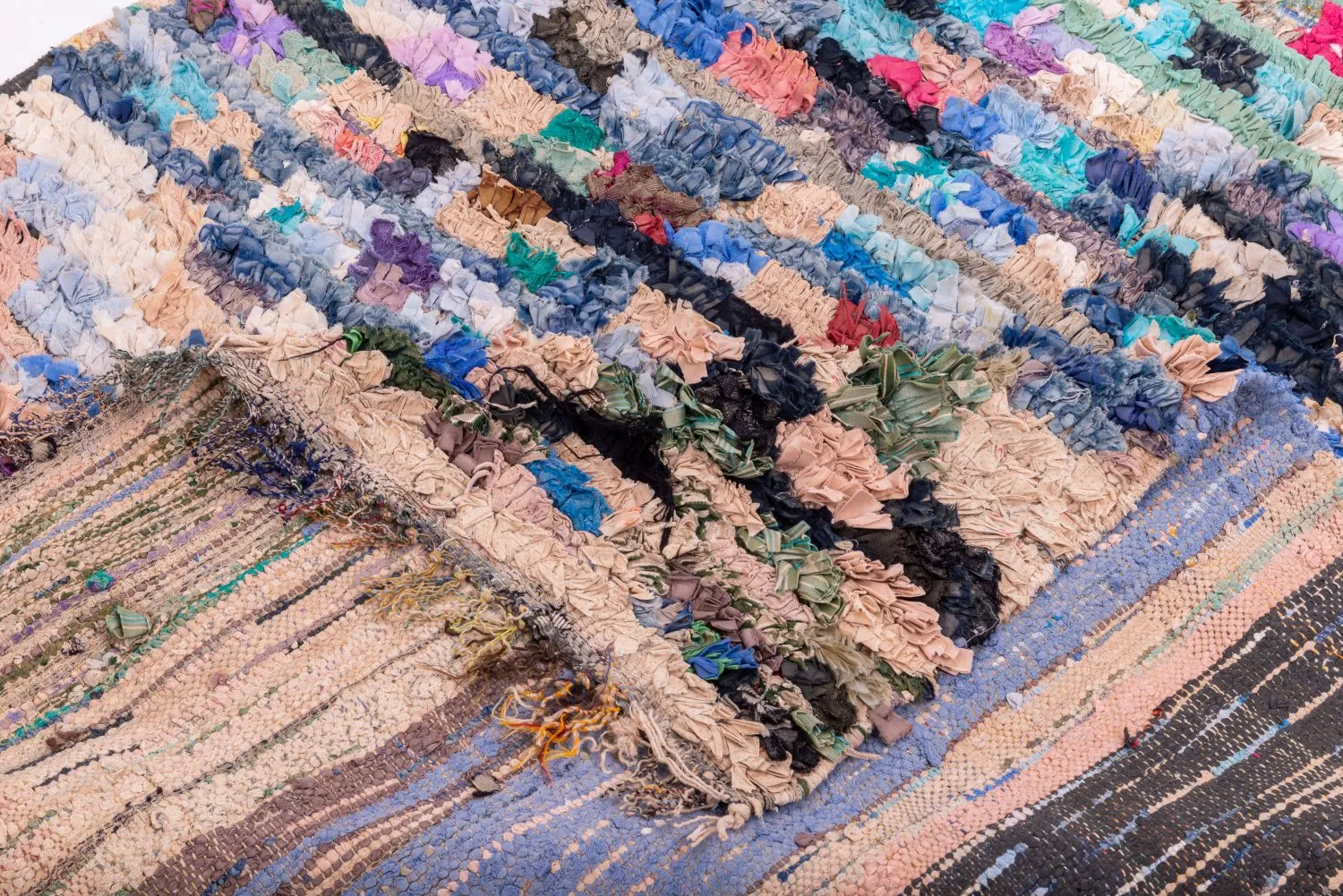 Berberyjskie Dywany Boucherouite Z Maroka 205 x 130 cm
