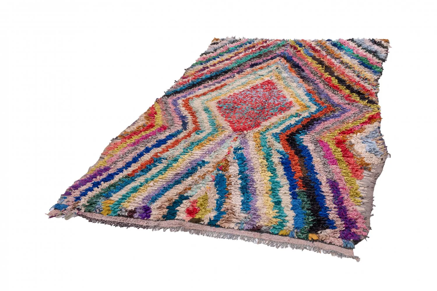 Berberyjskie Dywany Boucherouite Z Maroka 255 x 150 cm