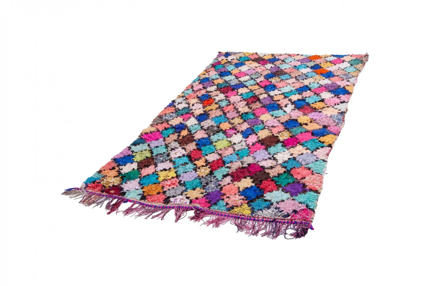 Berberyjskie Dywany Boucherouite Z Marokaa 255 x 135 cm