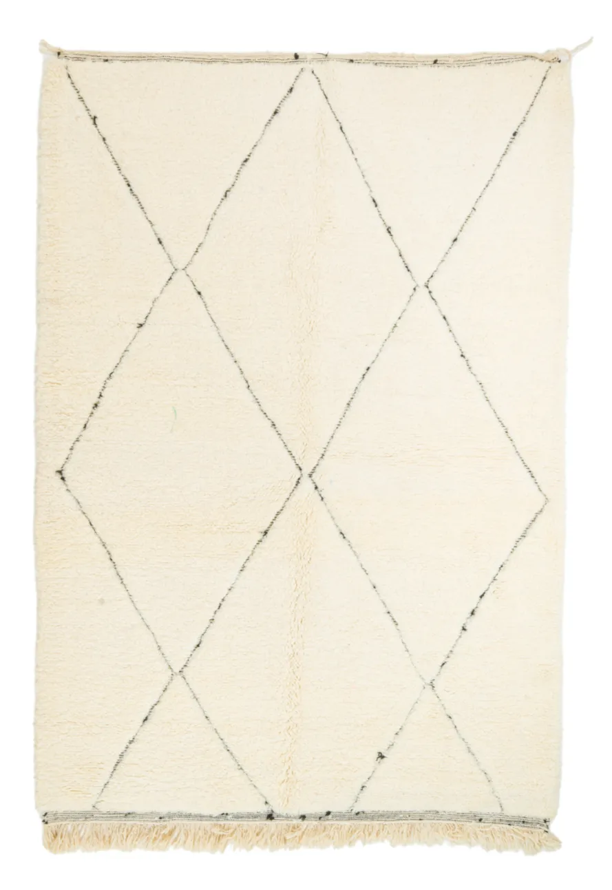 Berberyjskie Dywany Beni Ourain z Maroka 170 x 250 cm