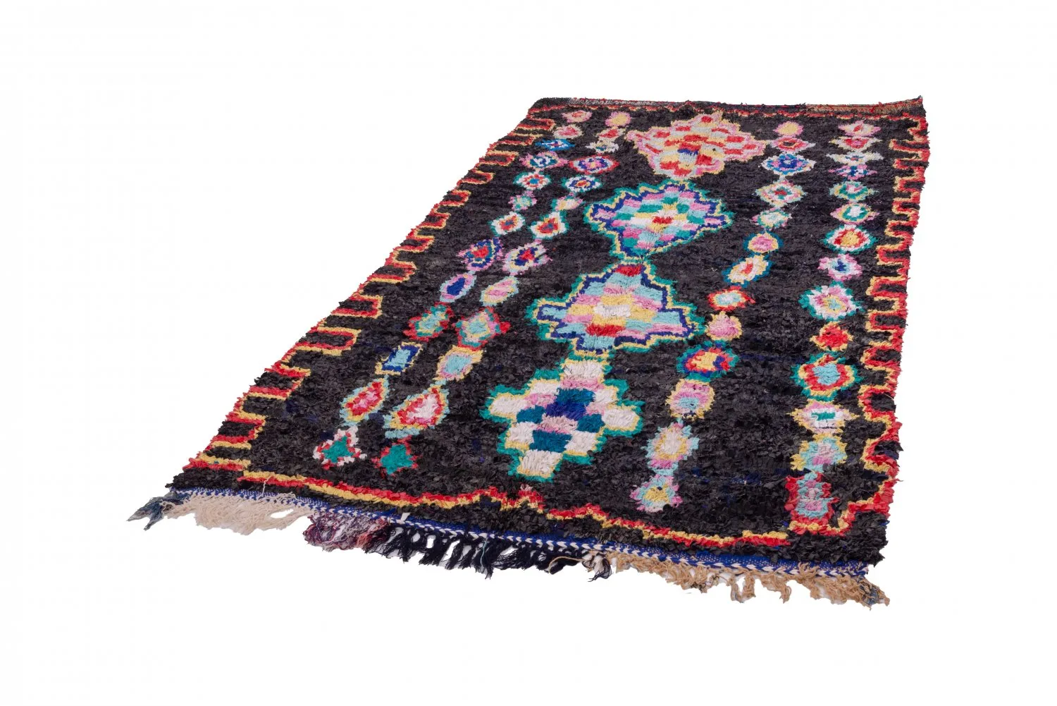 Berberyjskie Dywany Boucherouite Z Maroka 265 x 145 cm