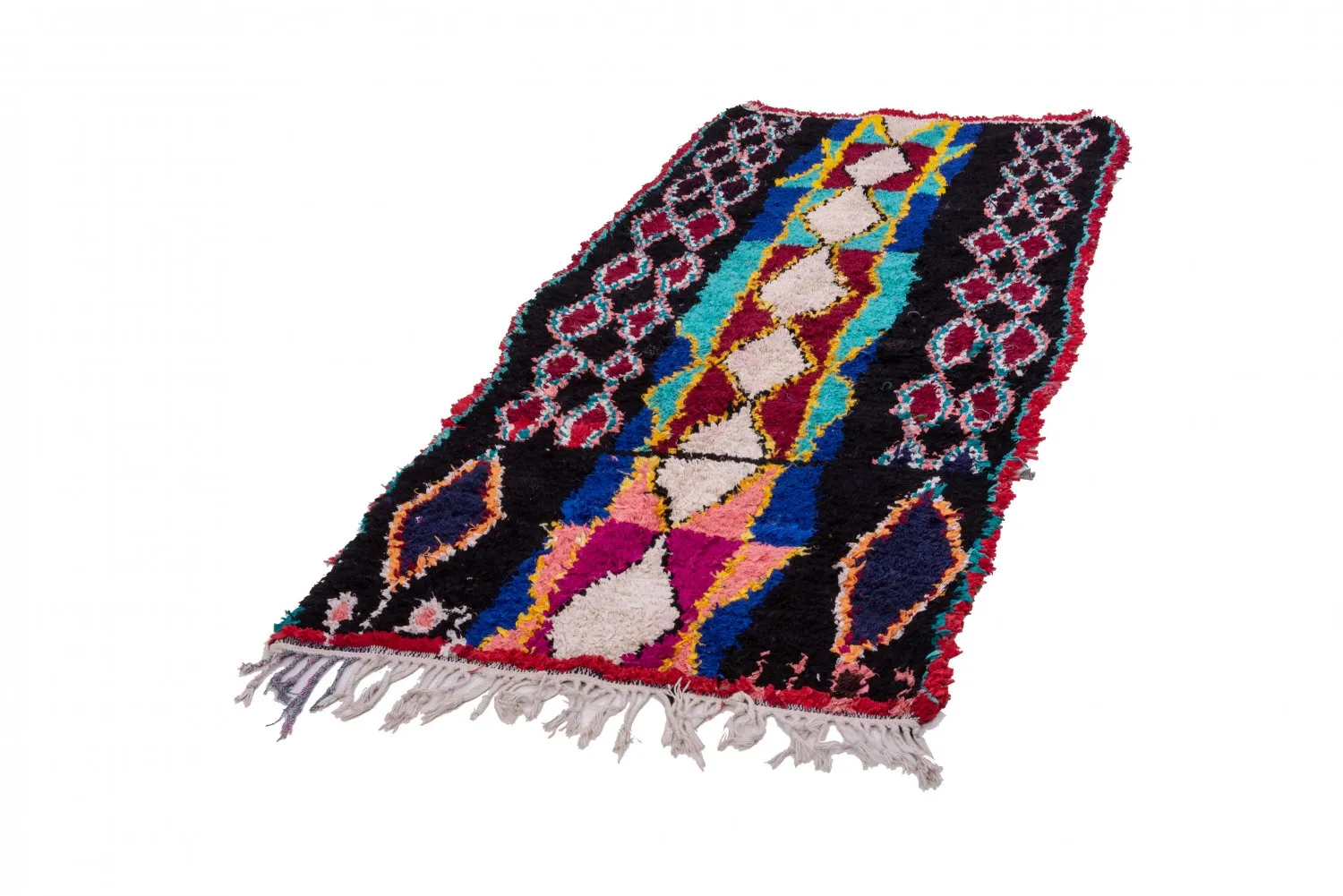 Berberyjskie Dywany Boucherouite Z Maroka 250 x 110 cm