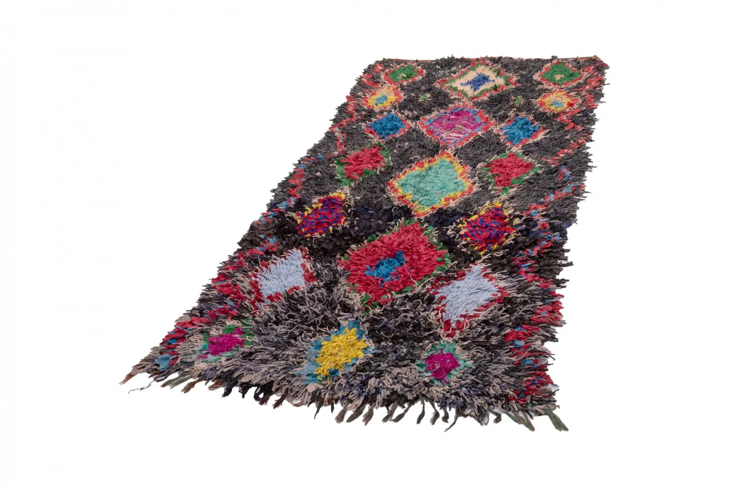 Berberyjskie Dywany Boucherouite Z Maroka 255 x 110 cm