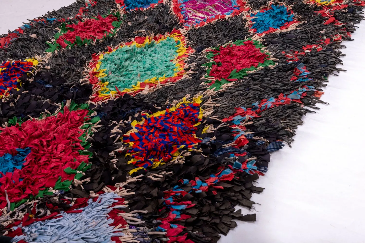 Berberyjskie Dywany Boucherouite Z Maroka 255 x 110 cm