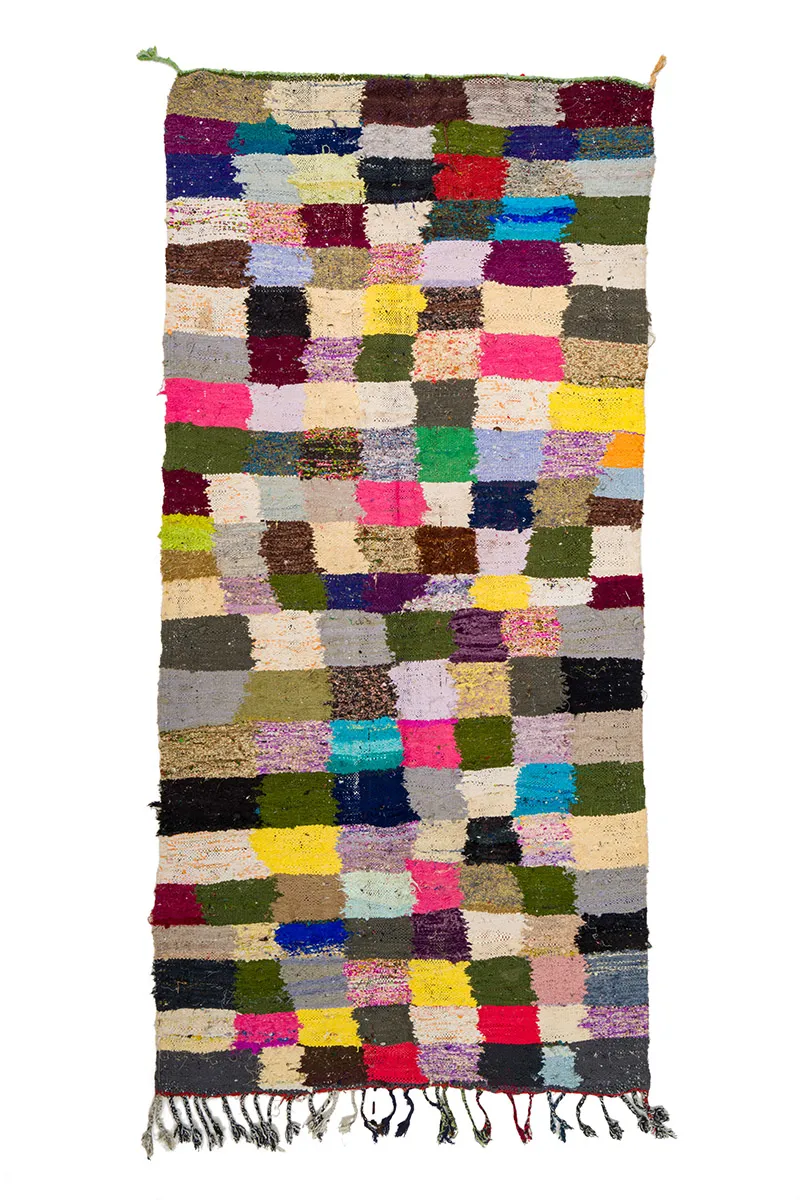Berberyjskie Dywany Boucherouite Z Maroka 135 x 275 cm
