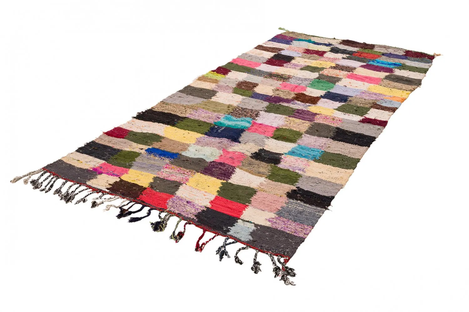 Berberyjskie Dywany Boucherouite Z Maroka 135 x 275 cm