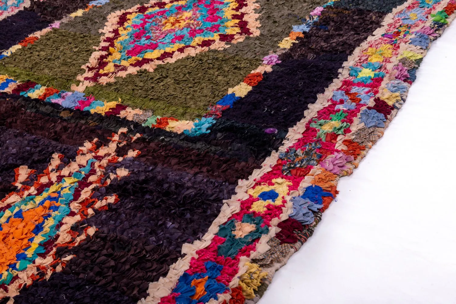 Berberyjskie Dywany Boucherouite Z Maroka 280 x 130 cm
