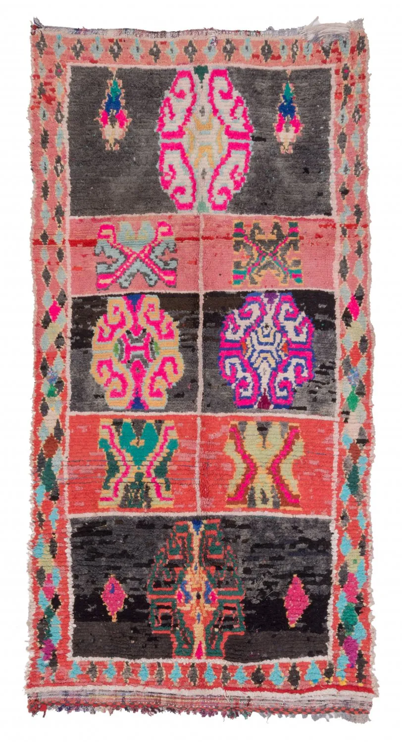 Berberyjskie Dywany Boucherouite Z Maroka 245 x 120 cm