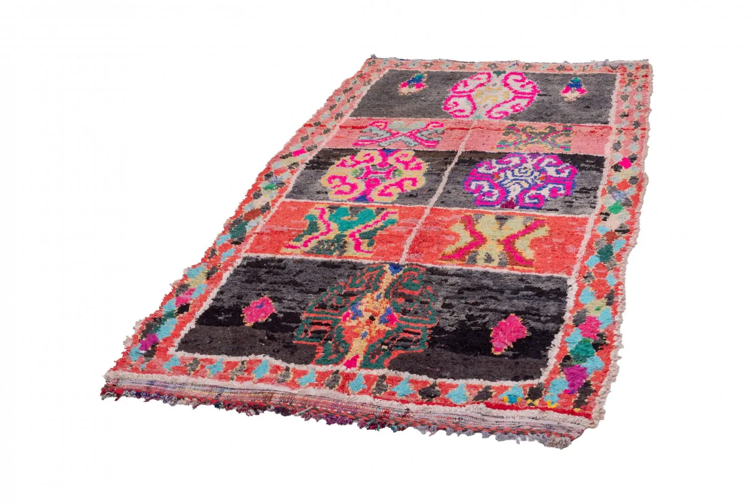 Berberyjskie Dywany Boucherouite Z Maroka 245 x 120 cm
