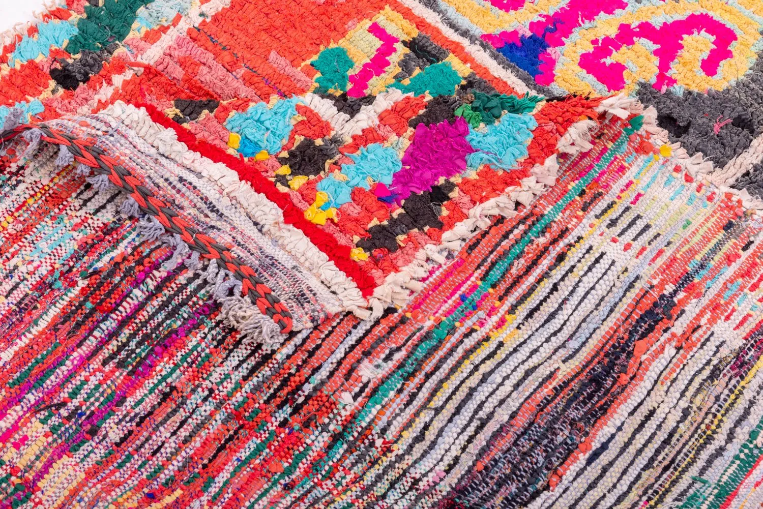 Berberyjskie Dywany Boucherouite Z Maroka 245 x 120 cm