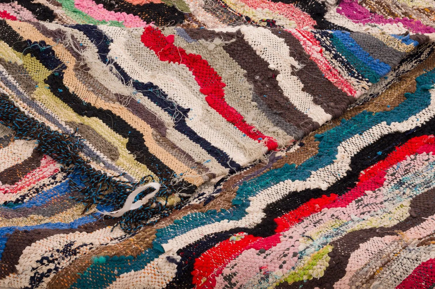 Berberyjskie Dywany Boucherouite Z Maroka 150 x 305 cm