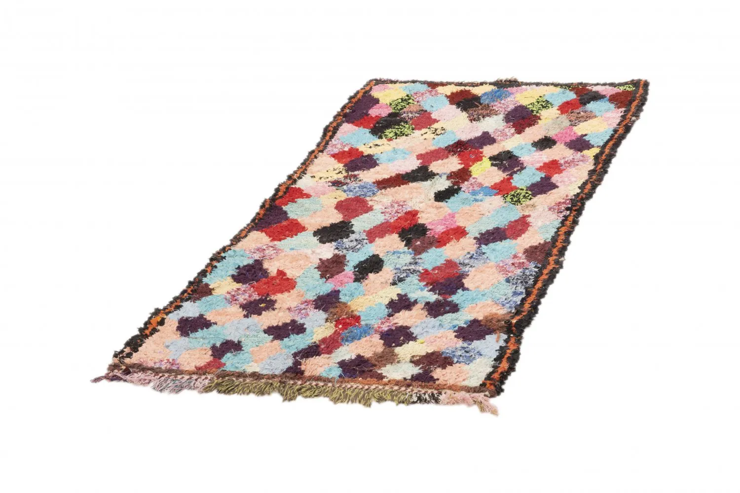 Berberyjskie Dywany Boucherouite Z Maroka 170 x 80 cm