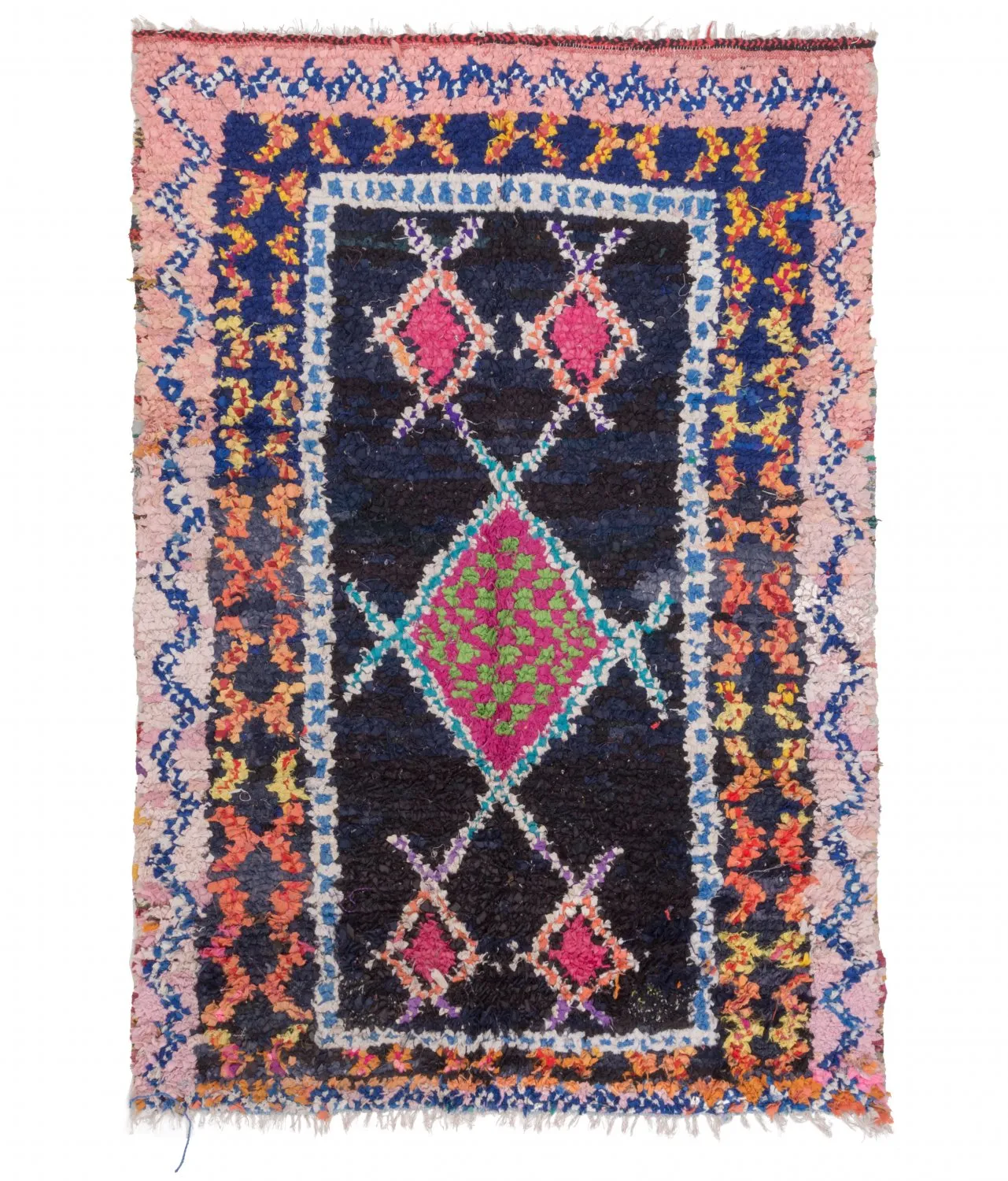 Berberyjskie Dywany Boucherouite Z Maroka 200 x 145 cm