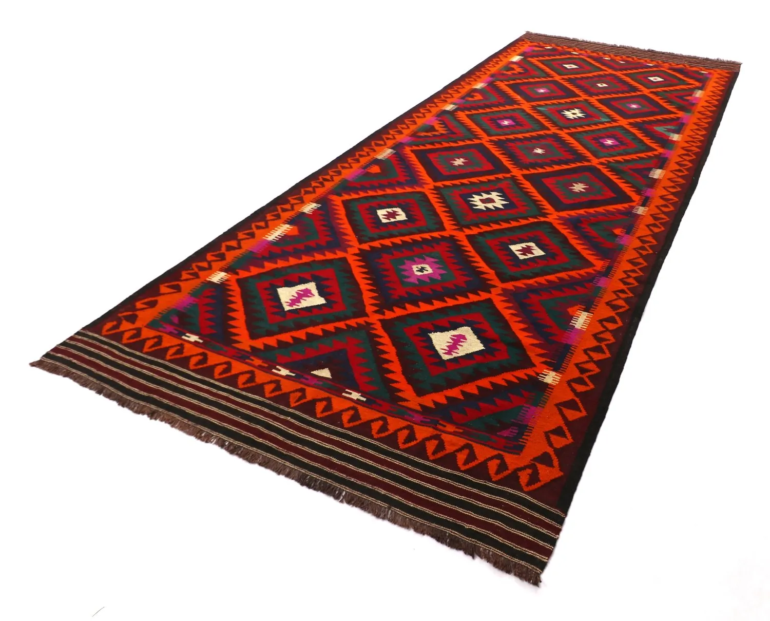 Orientalny kilim 379 x 173 cm