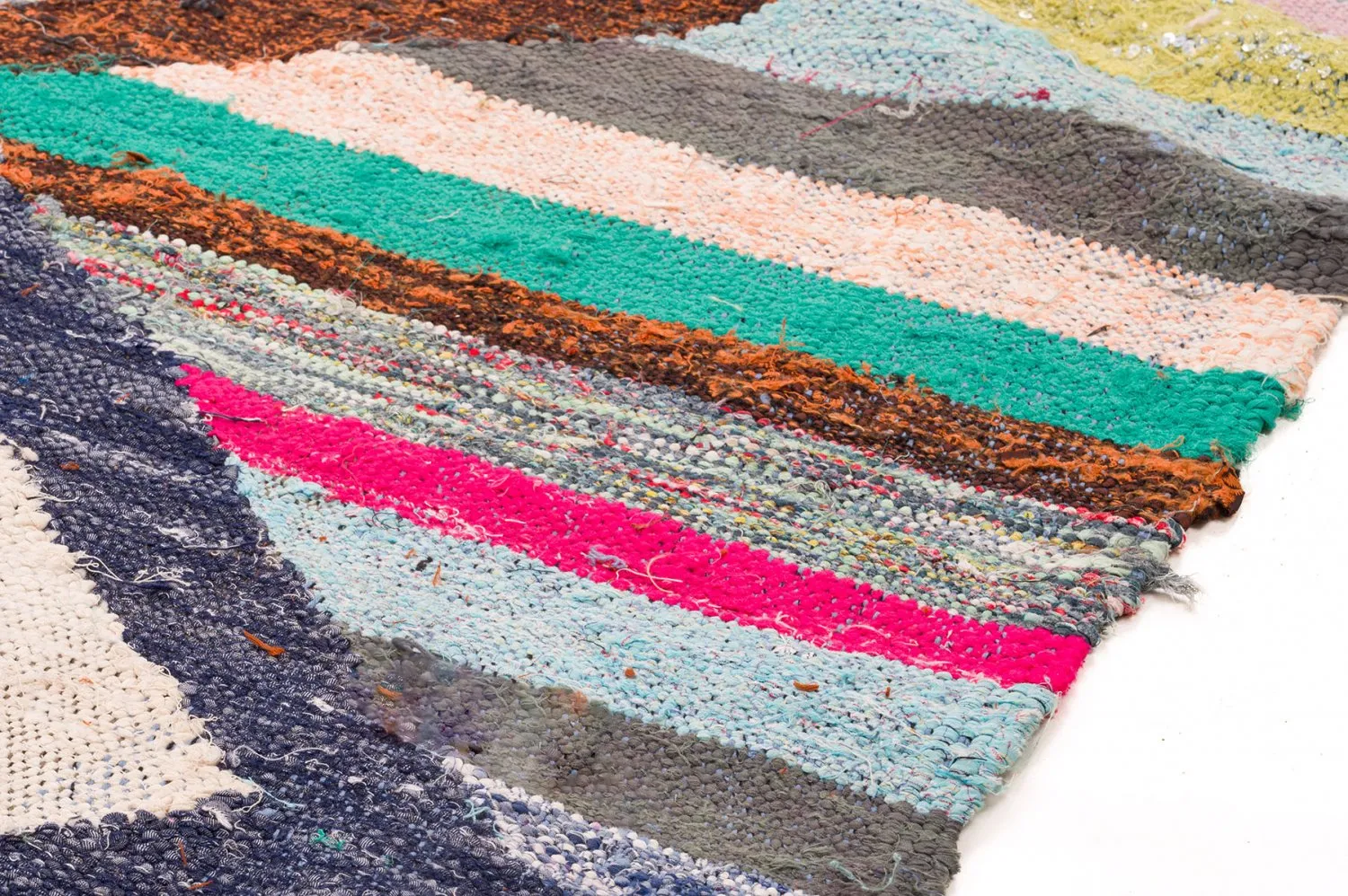 Berberyjskie Dywany Boucherouite Z Maroka 130 x 250 cm