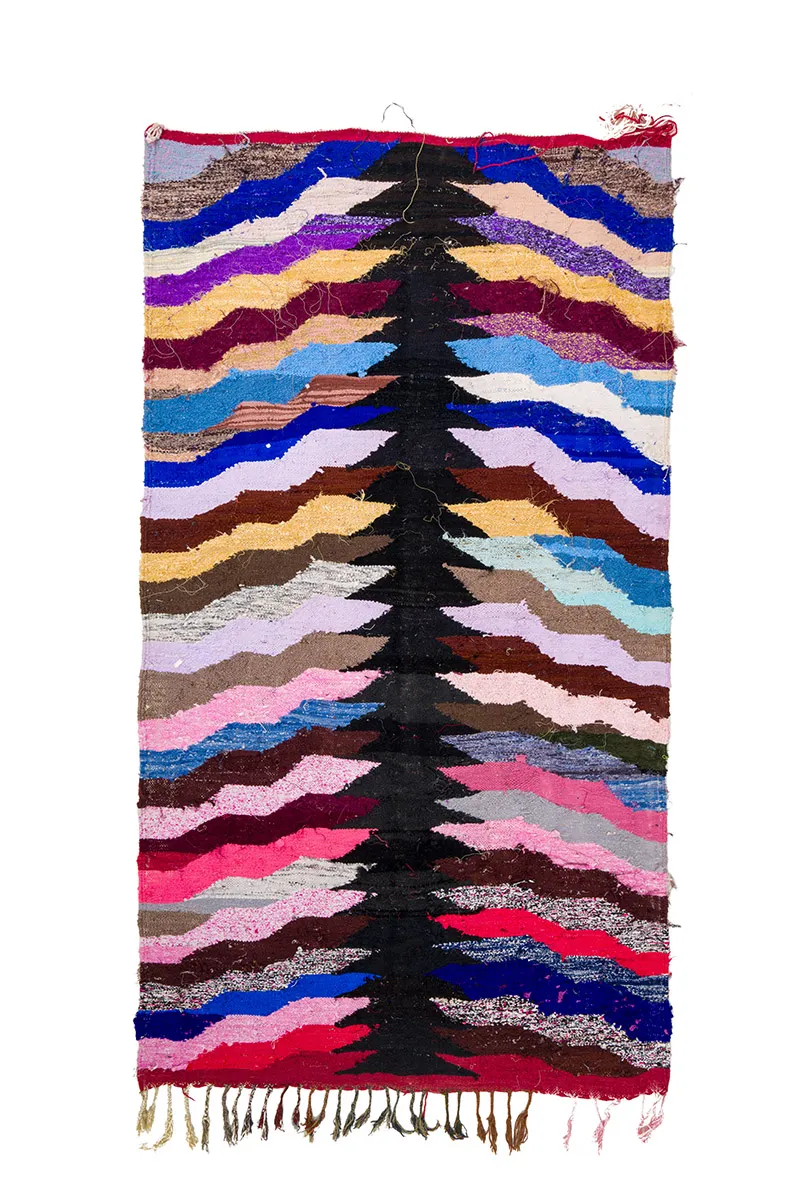 Berberyjskie Dywany Boucherouite Z Maroka 145 x 275 cm