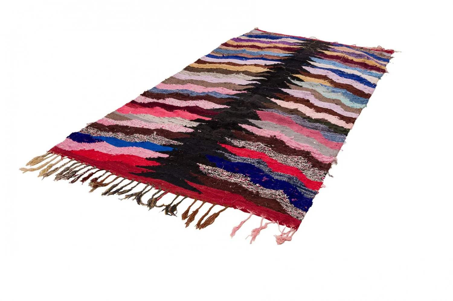 Berberyjskie Dywany Boucherouite Z Maroka 145 x 275 cm