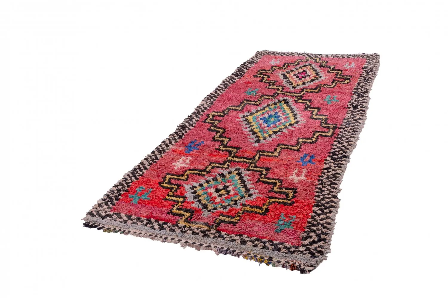 Berberyjskie Dywany Boucherouite Z Maroka 285 x 130 cm