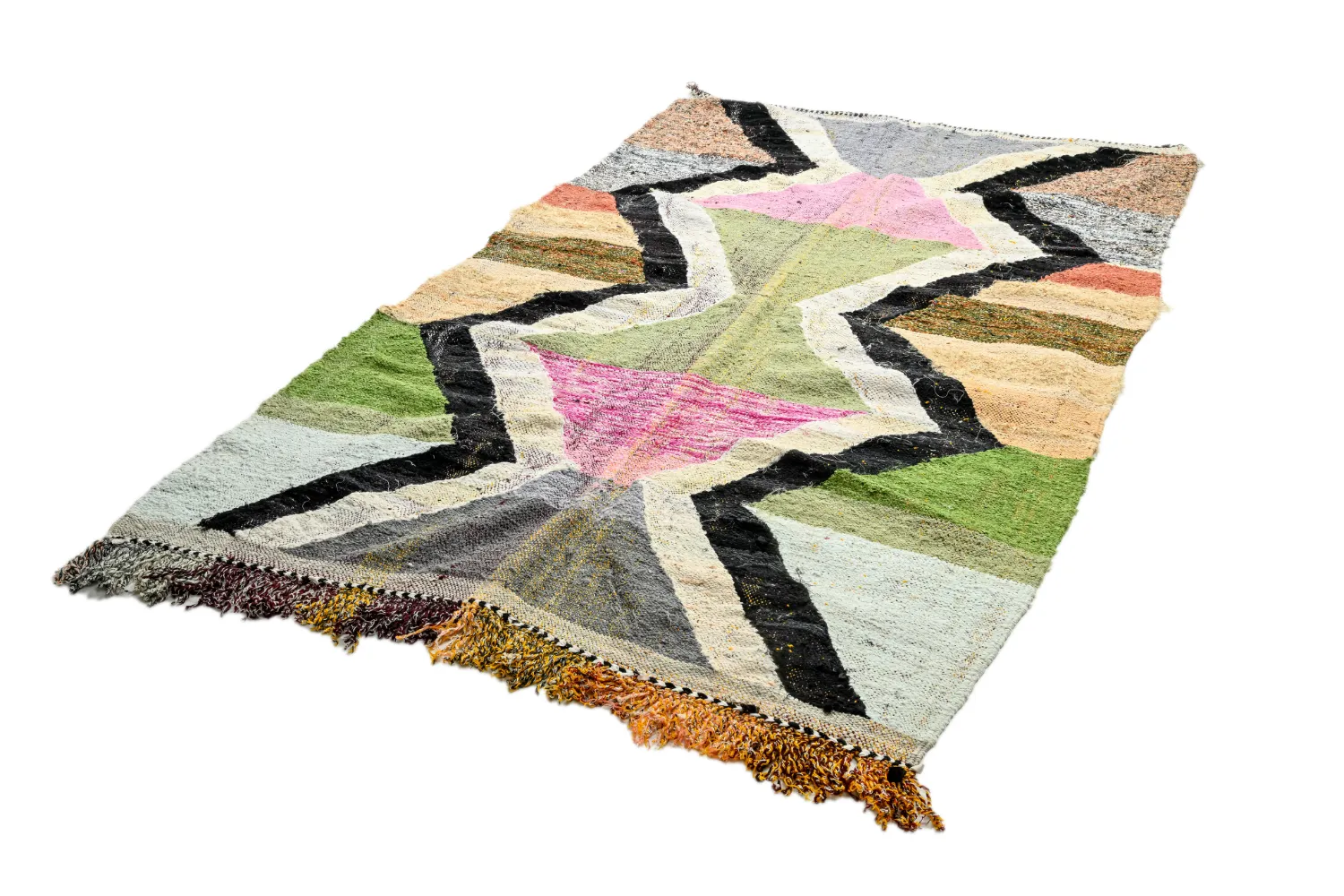 Berberyjskie Dywany Boucherouite Z Maroka 145 x 255 cm