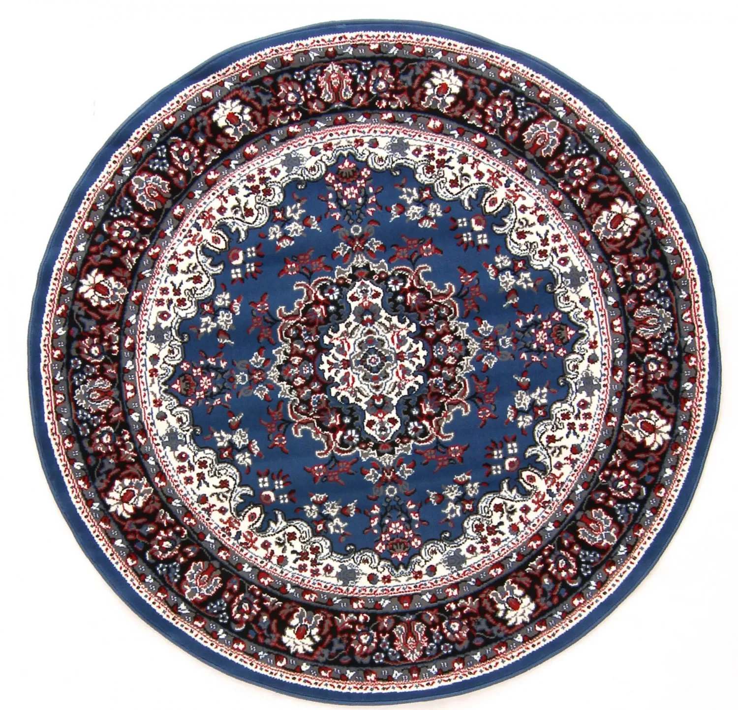 Okrągły dywan - Peking (niebieski)