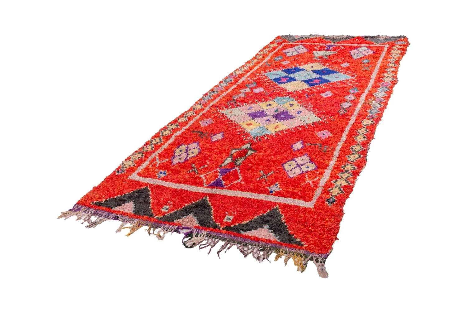 Berberyjskie Dywany Boucherouite Z Maroka 340 x 155 cm