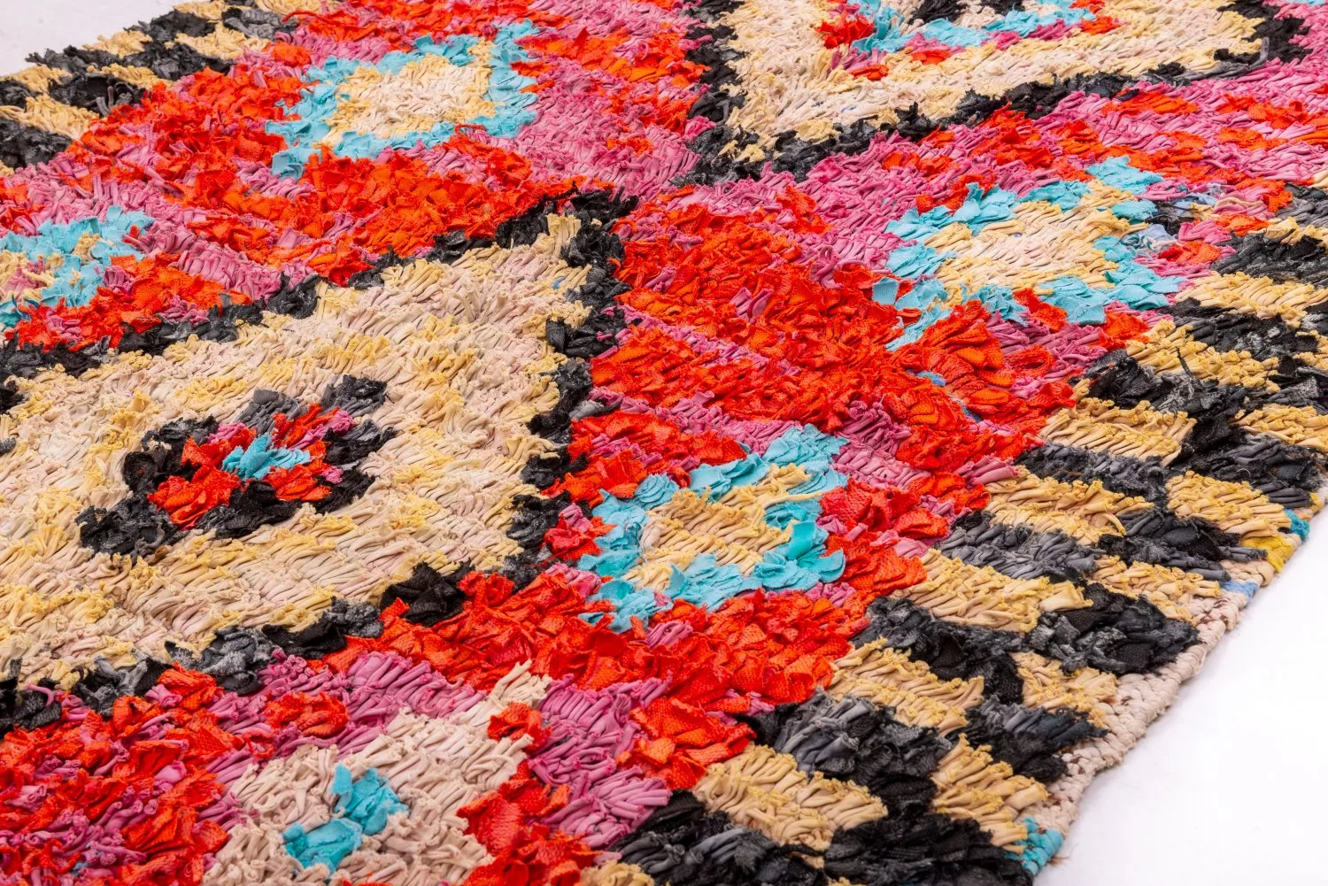 Berberyjskie Dywany Boucherouite Z Maroka 235 x 105 cm