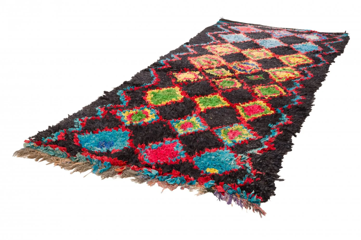 Berberyjskie Dywany Boucherouite Z Maroka 120 x 285 cm