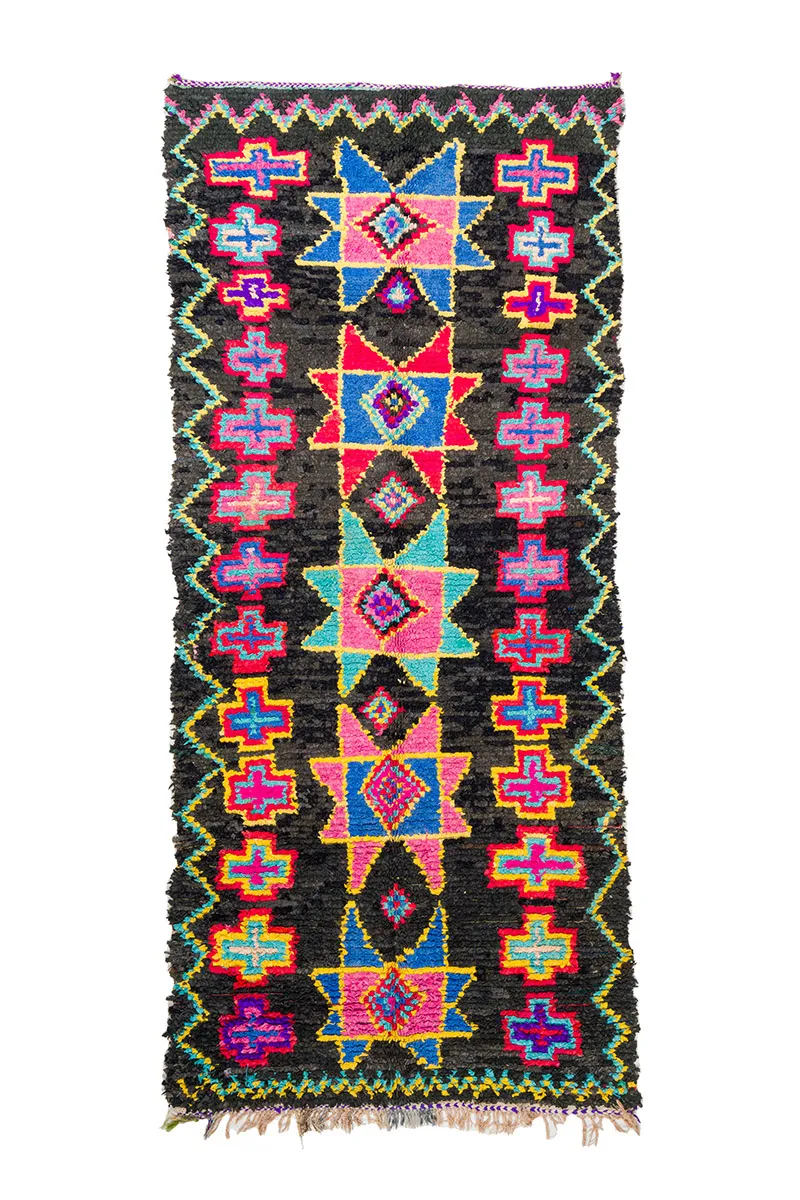 Berberyjskie Dywany Boucherouite Z Maroka 135 x 315 cm