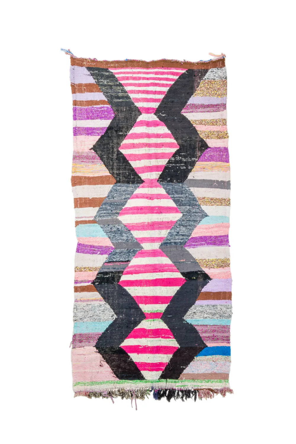 Berberyjskie Dywany Boucherouite Z Maroka 130 x 265 cm