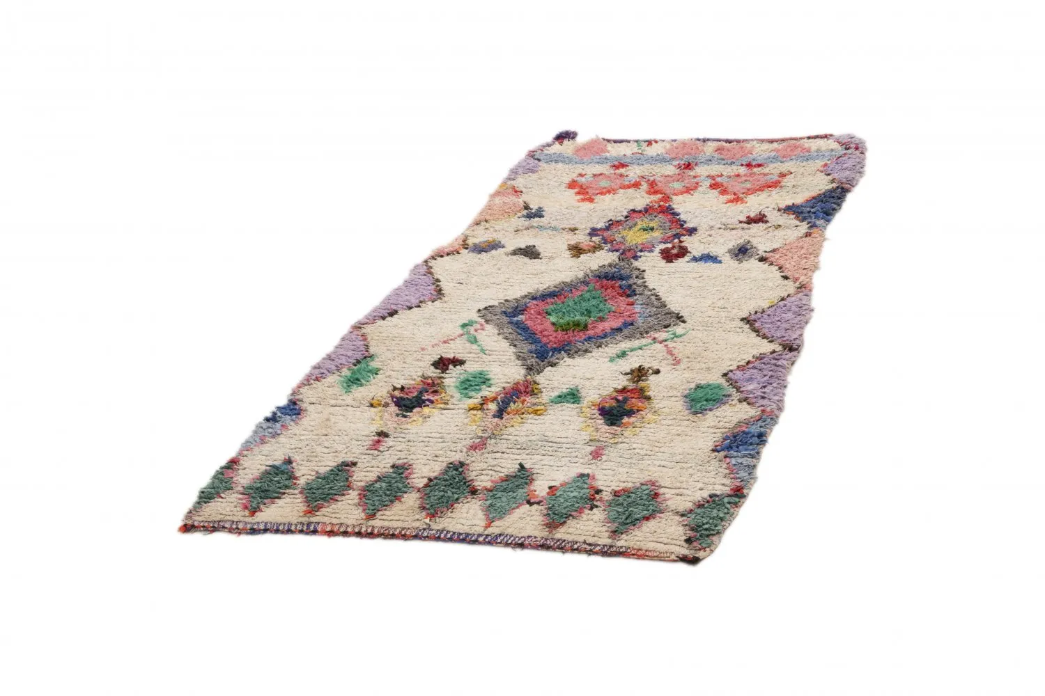 Berberyjskie Dywany Boucherouite Z Maroka 240 x 110 cm