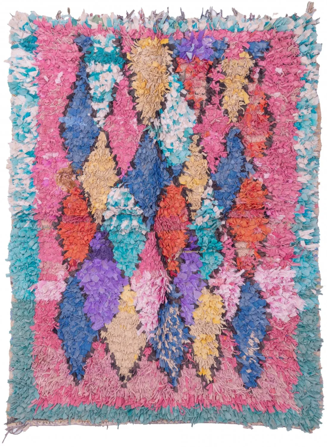 Berberyjskie Dywany Boucherouite Z Maroka 175 x 135 cm